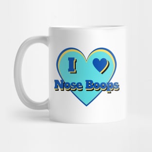 I Heart Nose Boops – I Love Nose Boops – Blue Mug